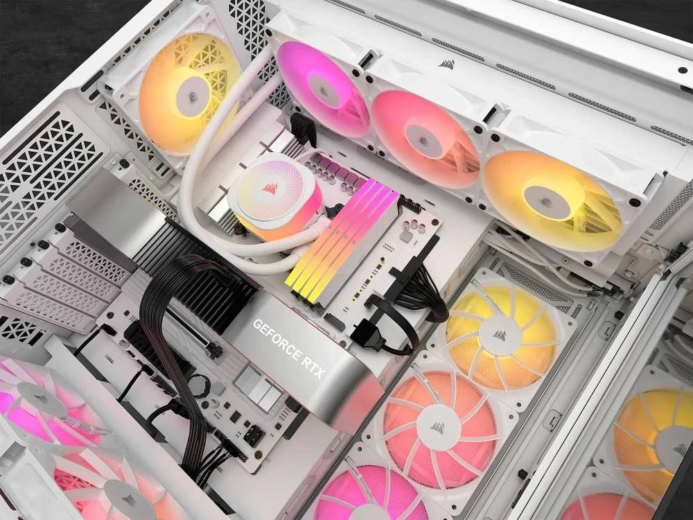 Corsair RS ARGB PWM Fan – 140 mm, baltas