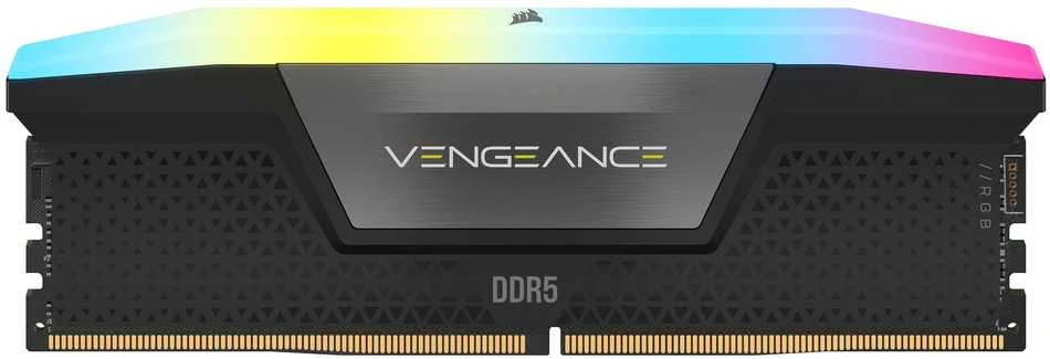 RAM „Corsair Vengeance RGB CMH64GX5M2D6000C40“ atminties modulis 64 GB, 2 x 32 GB, DDR5, 6000 MT/s, 288 kontaktų, DIMM