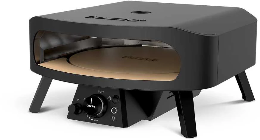 Dujinė picos krosnis Cozze Rotate 17 Classic Black Edition