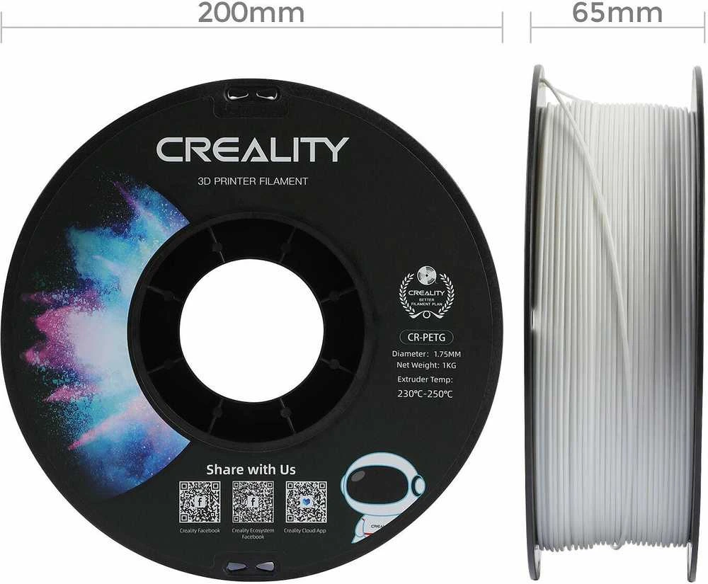 Creality CR-PETG - 1,75mm - 1kg - Baltas