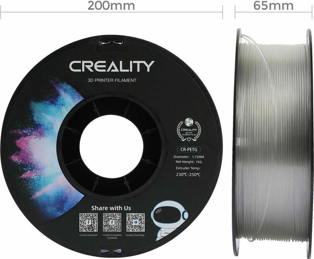 Creality CR-PETG - 1,75mm - 1kg - Skaidrus