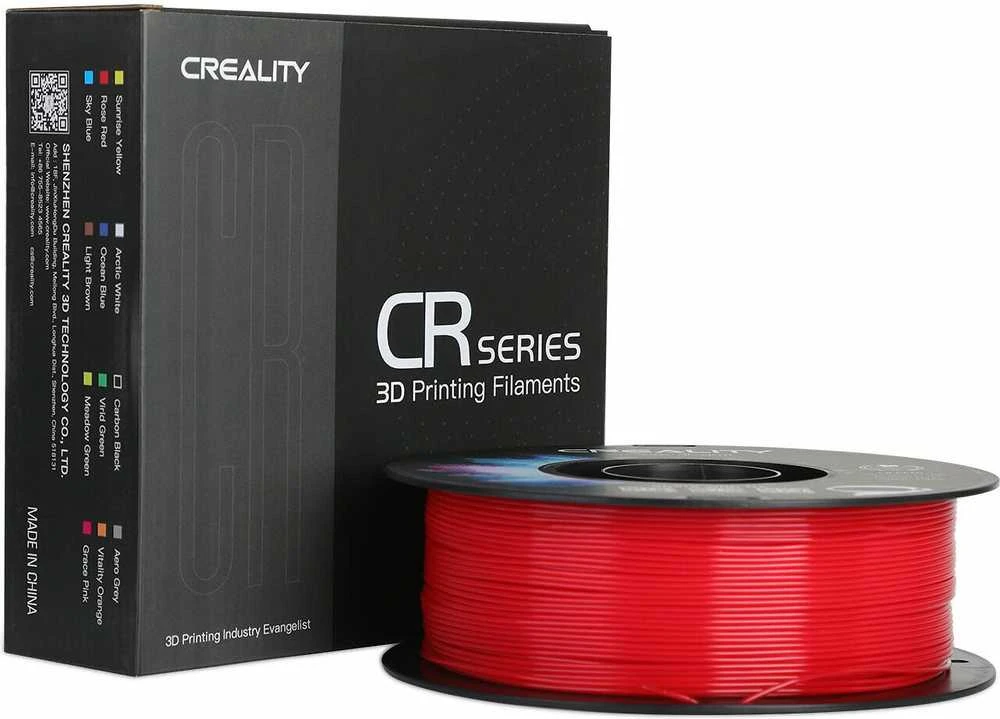 Creality CR-PETG raudonas 3D filamentas dėžutėje