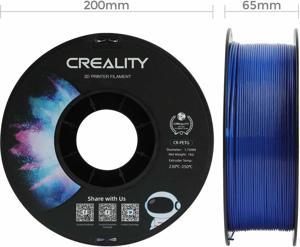 Creality CR-PETG - 1.75mm - 1kg - Mėlynas