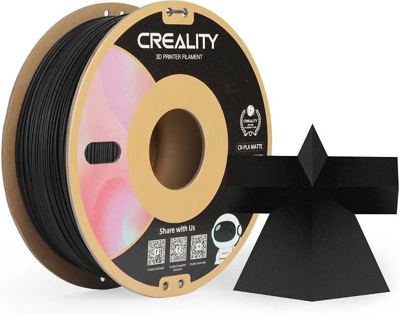 Creality CR-PLA Matte - 1.75mm - 1kg - Matinė juoda