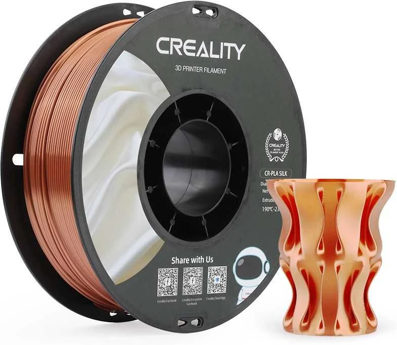 Creality CR-PLA Silk - 1,75mm - 1kg - Raudona Copper
