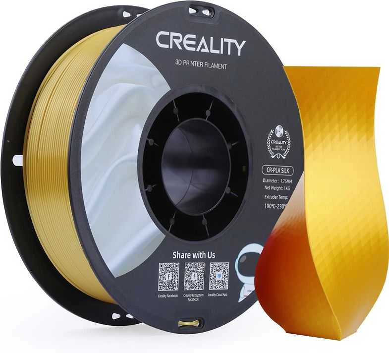 Creality CR-PLA Silk - 1.75mm - 1kg - Auksinis
