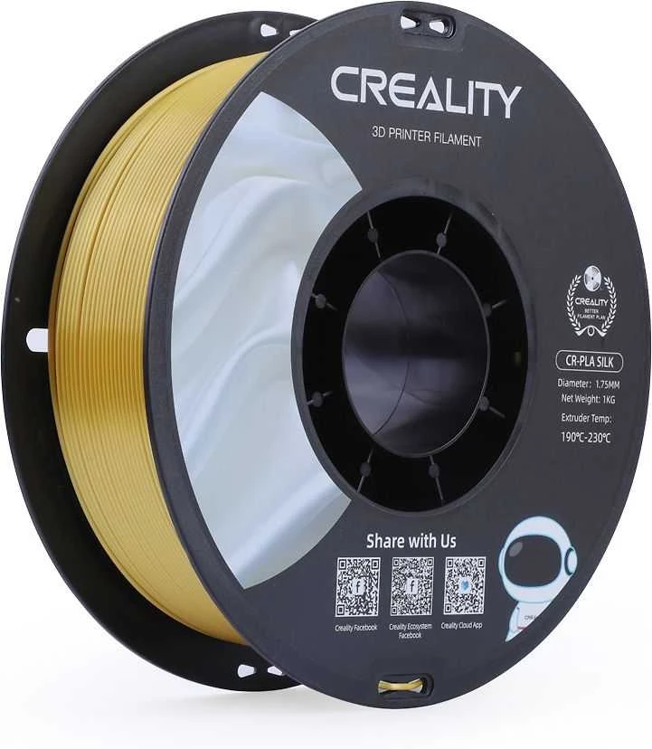 Creality CR-PLA Silk - 1.75mm - 1kg - Auksinis