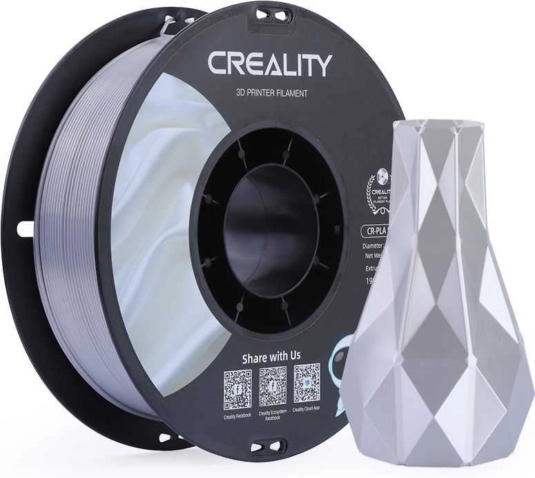 Creality CR-PLA Silk - 1.75mm - 1kg - Sidabrinis