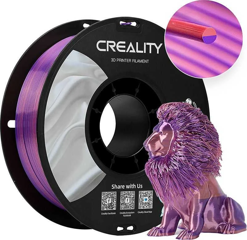 Creality CR-PLA Silk - 1.75mm - 1kg - Rožinis/Violetinis