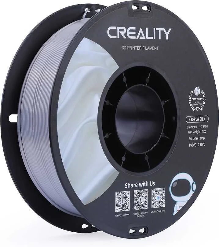 Creality CR-PLA Silk - 1.75mm - 1kg - Sidabrinis