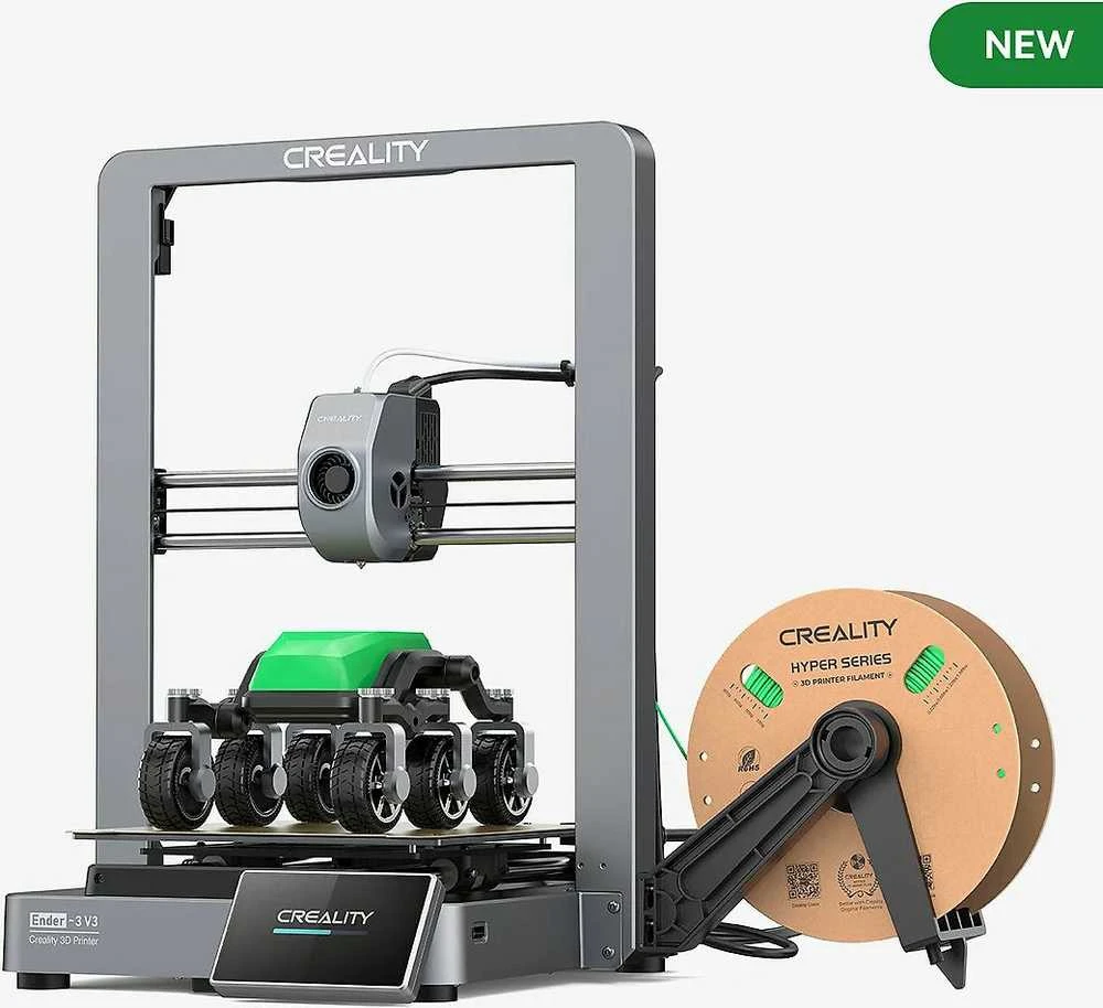 Creality Ender-3 V3 su spausdinamu modeliu