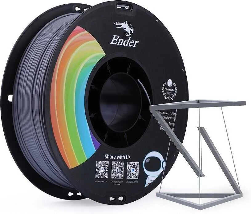Creality Ender - PLA+ - 1.75mm - 1kg - Pilkas