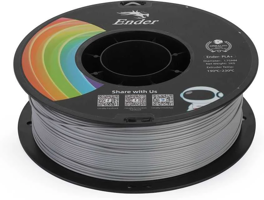 Creality Ender - PLA+ - 1.75mm - 1kg - Pilkas