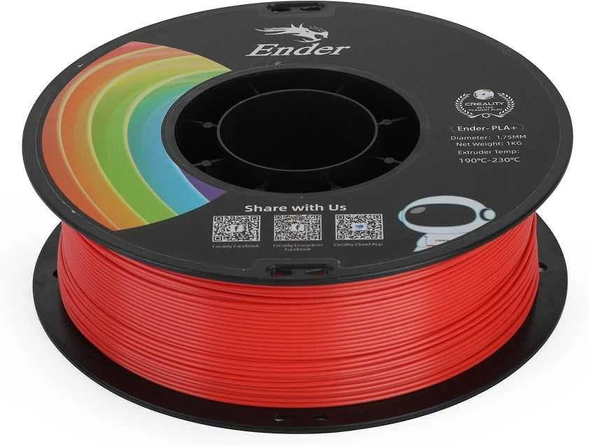 Creality Ender - PLA+ - 1.75mm - 1kg - Raudonas
