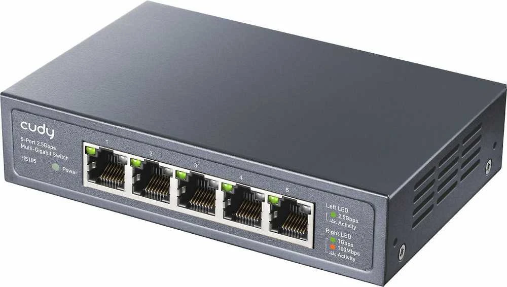Šakotuvas CUDY HS105 nevaldomas 5 prievadų komutatorius