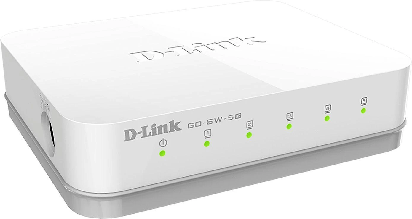 Šakotuvas D-Link GO-SW-5G tinklo komutatorius Ne-valdomas Juoda