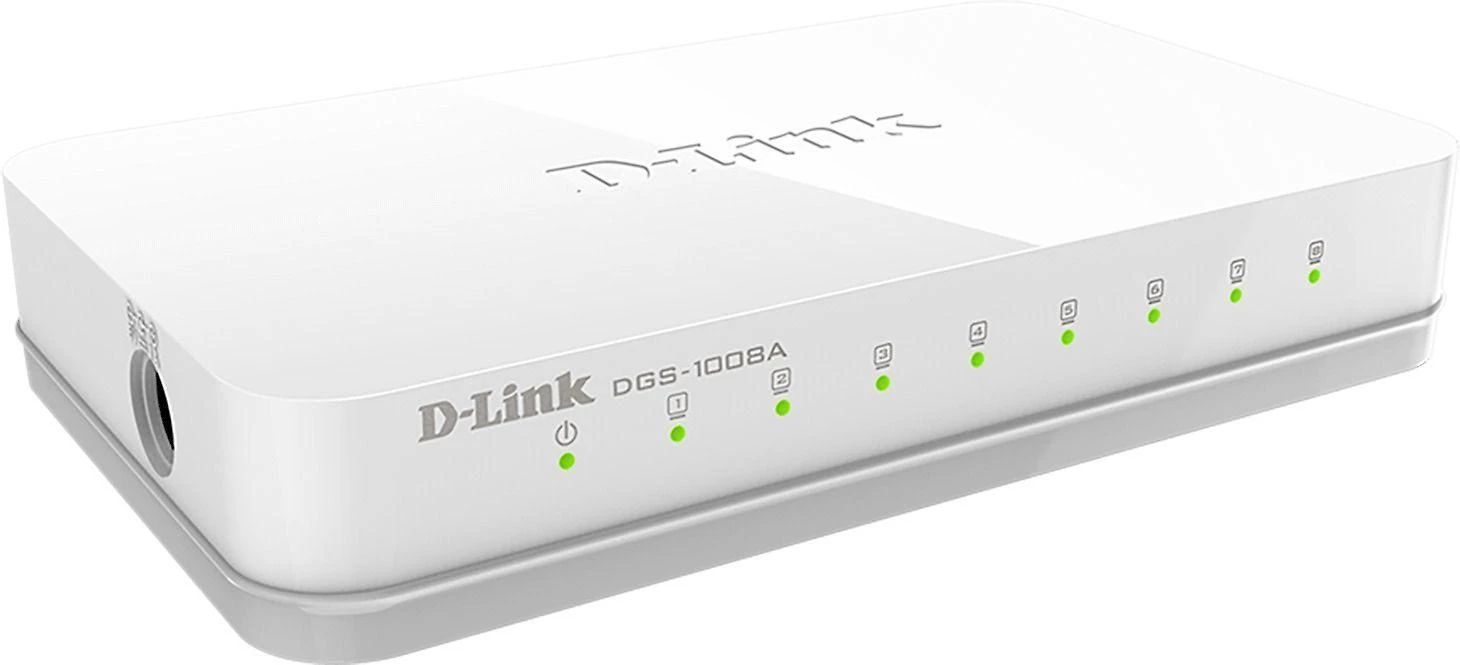 Šakotuvas D-Link GO-SW-8G tinklo komutatorius Ne-valdomas Juoda