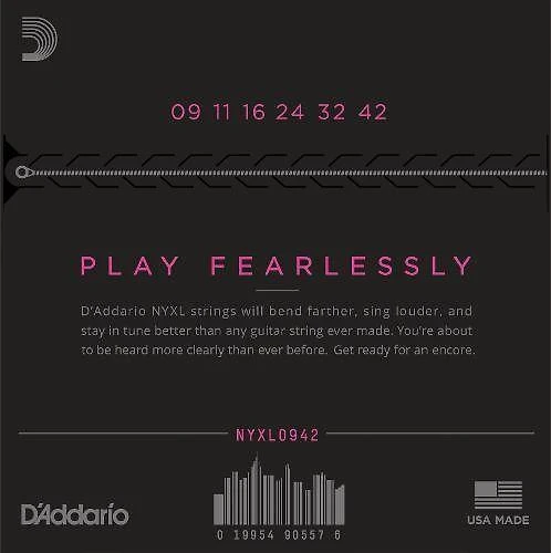 Stygos elektrinei gitarai D'Addario NYXL0942
