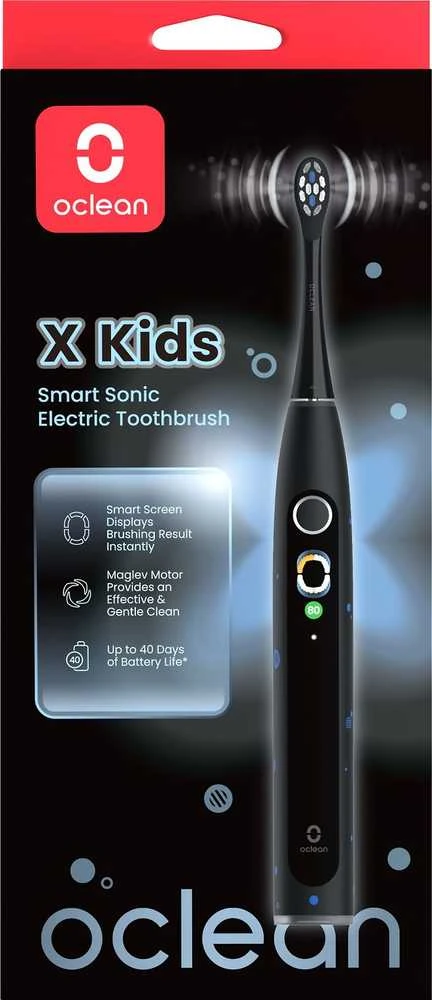 Oclean X Kids Elektrinis dantų šepetėlis Juodas