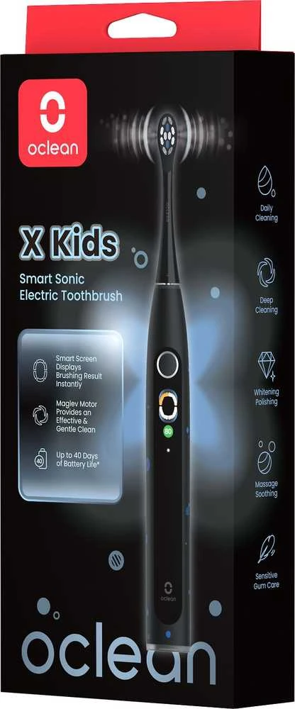 Oclean X Kids Elektrinis dantų šepetėlis Juodas