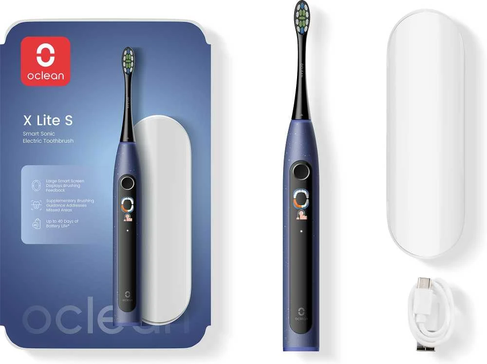 Oclean X Lite S Elektrinis dantų šepetėlis, mėlynas