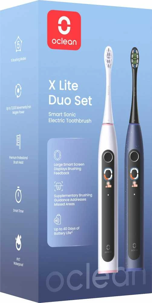 Oclean X Lite Duo Set dantų šepetėlių pakuotės dėžutė