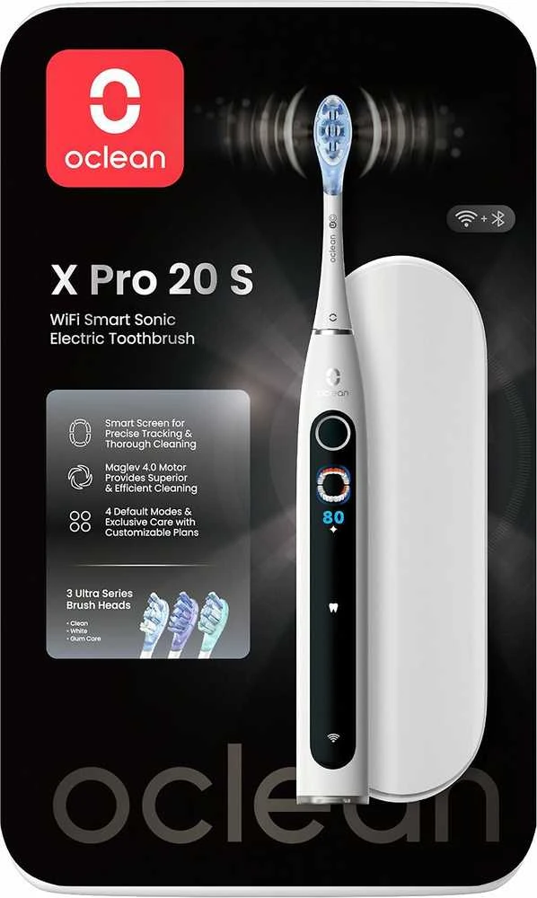 Oclean X Pro 20 S Elektrinis dantų šepetėlis Baltas