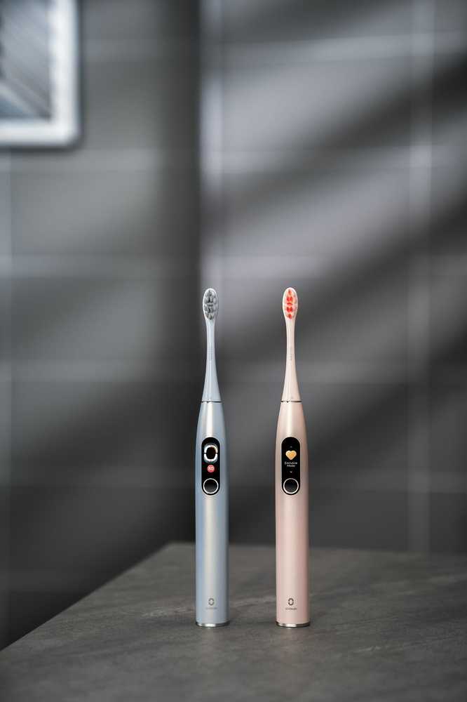 Oclean X Pro Digital S Elektrinis dantų šepetėlis, Rožinis aprašymas - Prekės nuotrauka