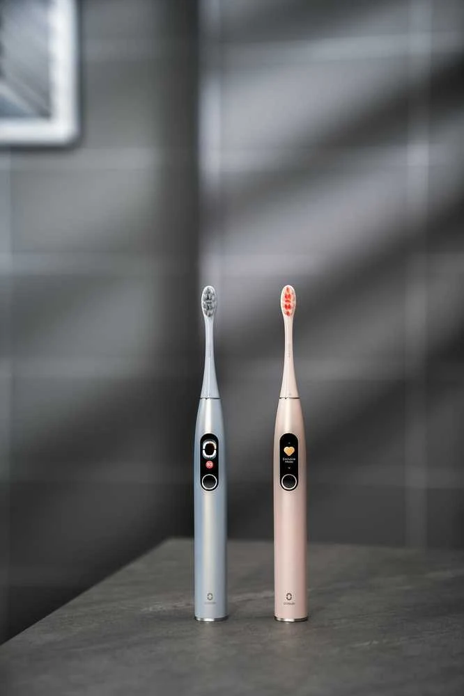 Oclean X Pro Digital S Elektrinis dantų šepetėlis, Rožinis aprašymas - Prekės nuotrauka