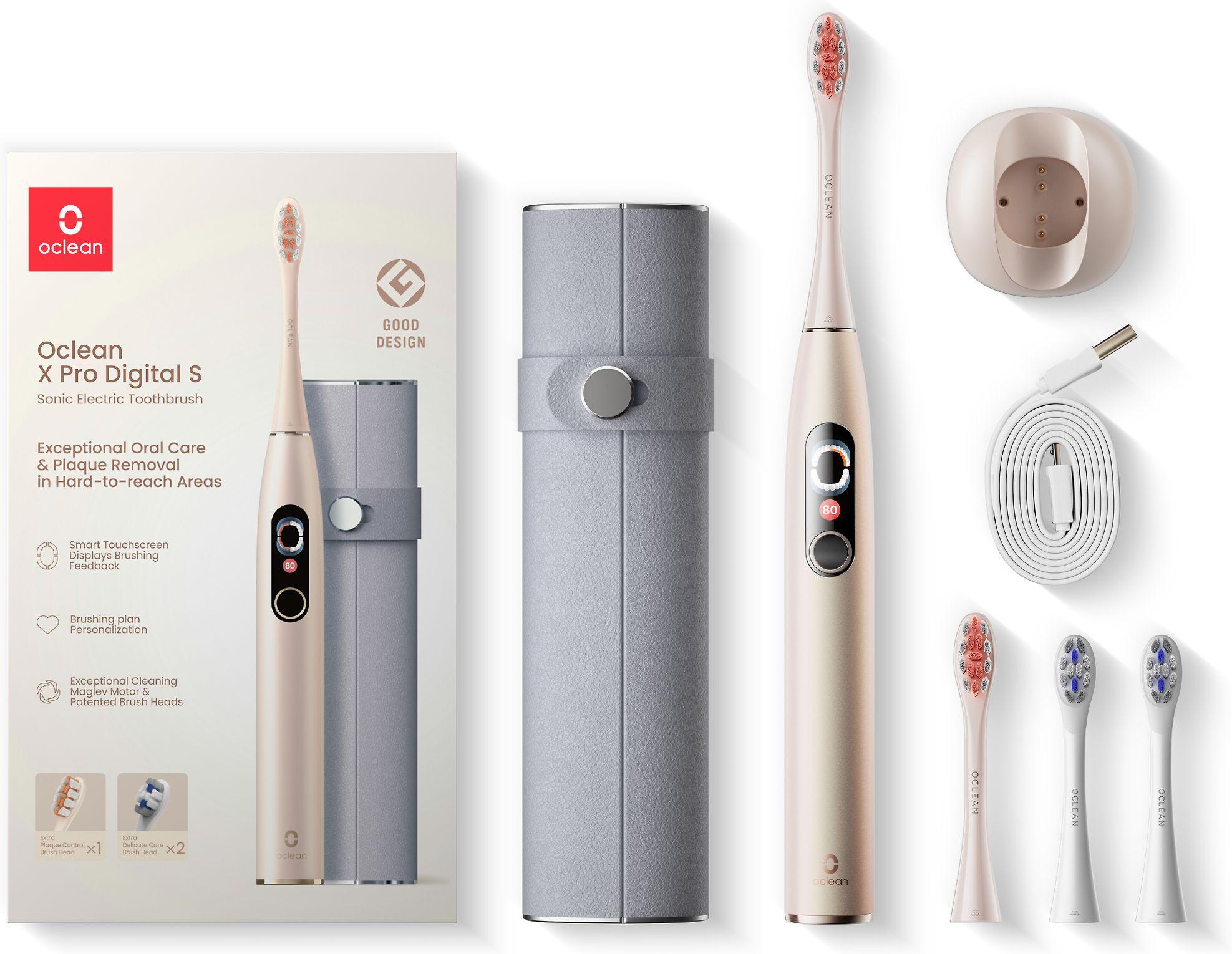 Oclean X Pro Digital S Elektrinis dantų šepetėlis, Rožinis