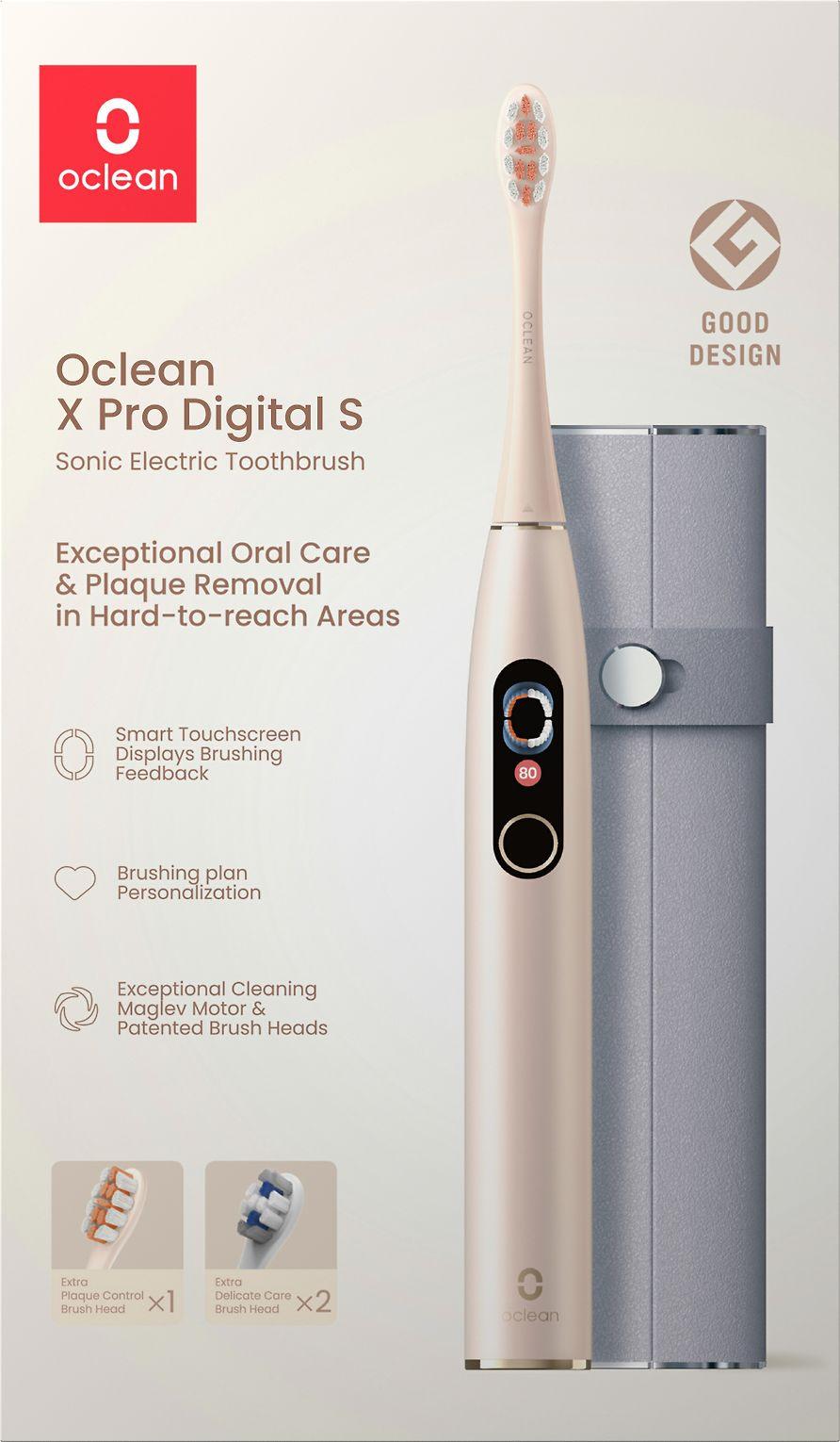 Oclean X Pro Digital S Elektrinis dantų šepetėlis, Rožinis