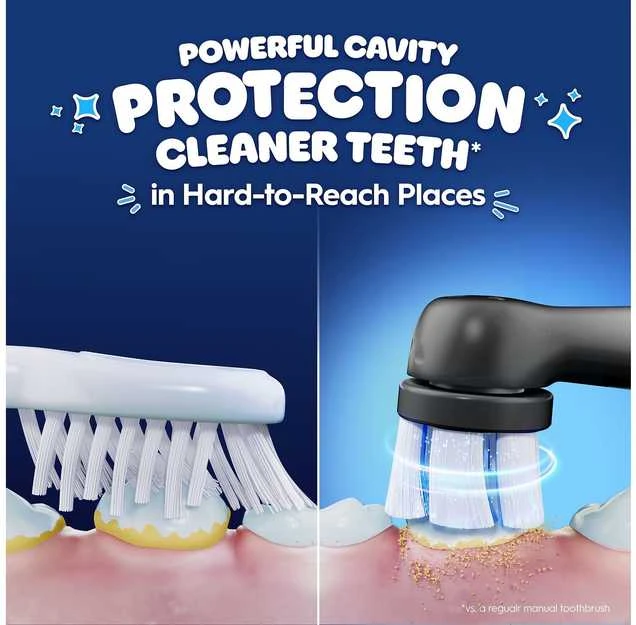 Dantų šepetėlio Oral-B iO valymo efektyvumo palyginimas
