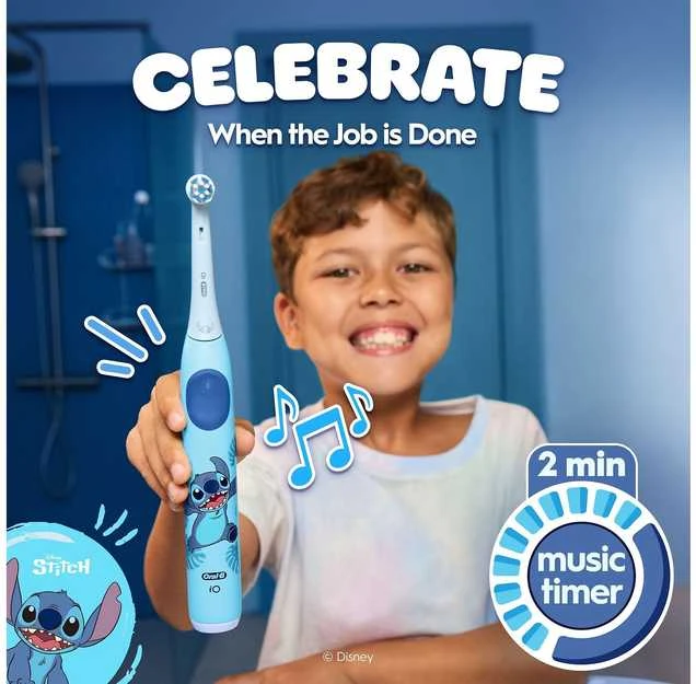 Dantų šepetėlis Šepetėlis Oral-B iO Kids Stitch + Dėklas