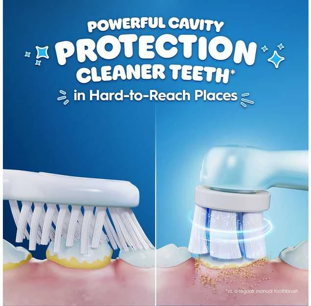 Oral-B iO valymo technologijos palyginimas