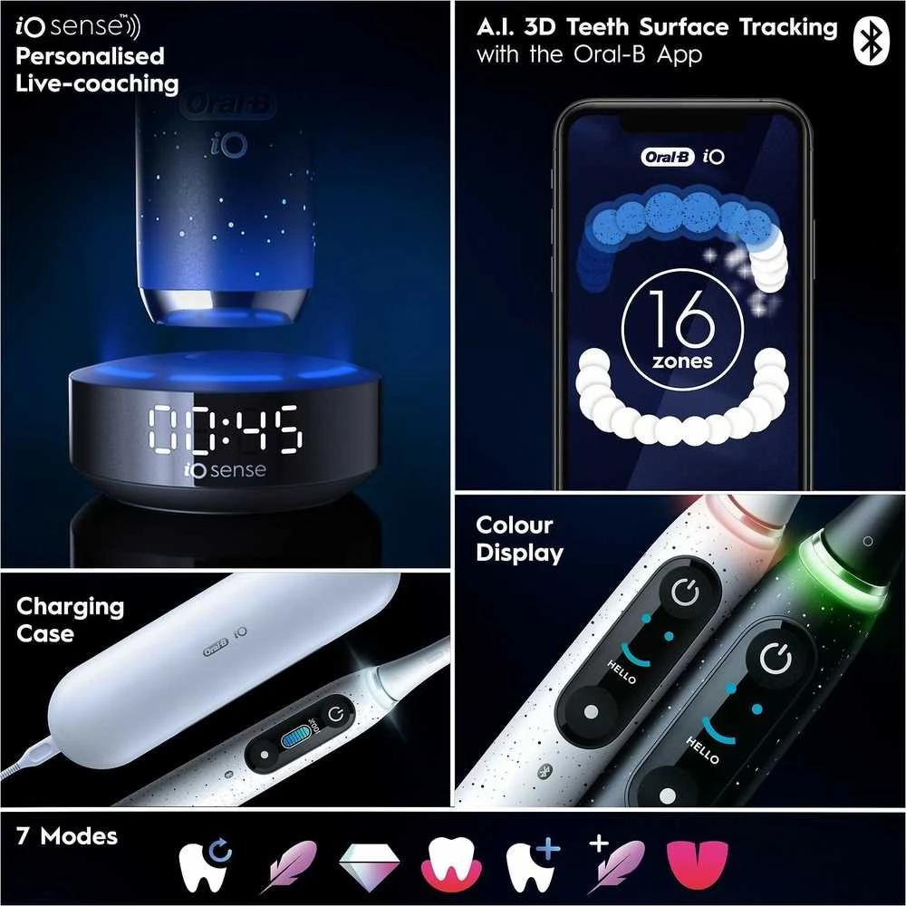 Dantų šepetėlis Oral-B iO Series 10 Stardust Baltas