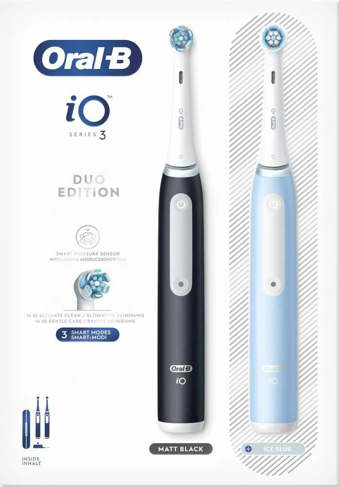 Oral-B iO 3 Duo juoda/mėlynas