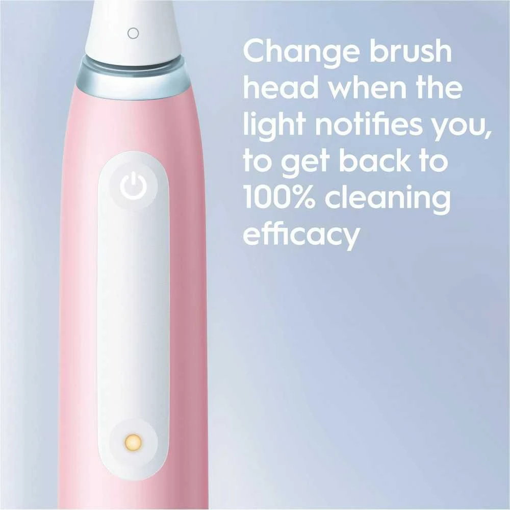 Oral-B iO Series 3s elektrinis dantų šepetėlis, rožinės spalvos