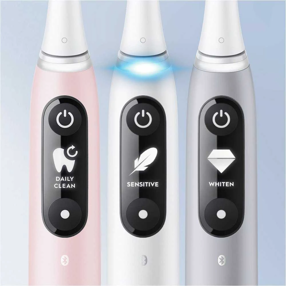 Oral-B Elektrinis dantų šepetėlis | iO6 | Įkraunamas | Suaugusiems | Šepetėlių skaičius galvutės įeina 1 | Number of teeth brushing modes 5 | Baltas