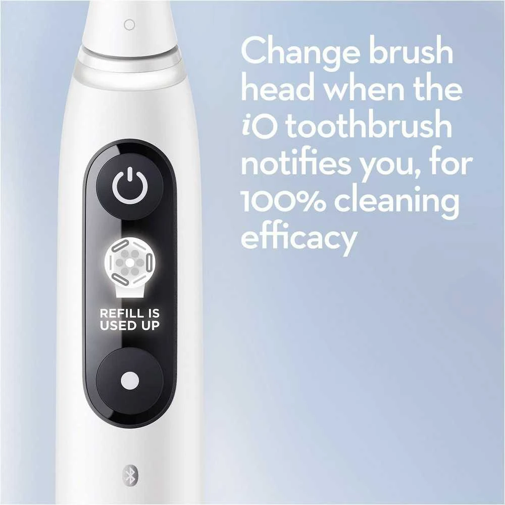 Oral-B Elektrinis dantų šepetėlis | iO6 | Įkraunamas | Suaugusiems | Šepetėlių skaičius galvutės įeina 1 | Number of teeth brushing modes 5 | Baltas