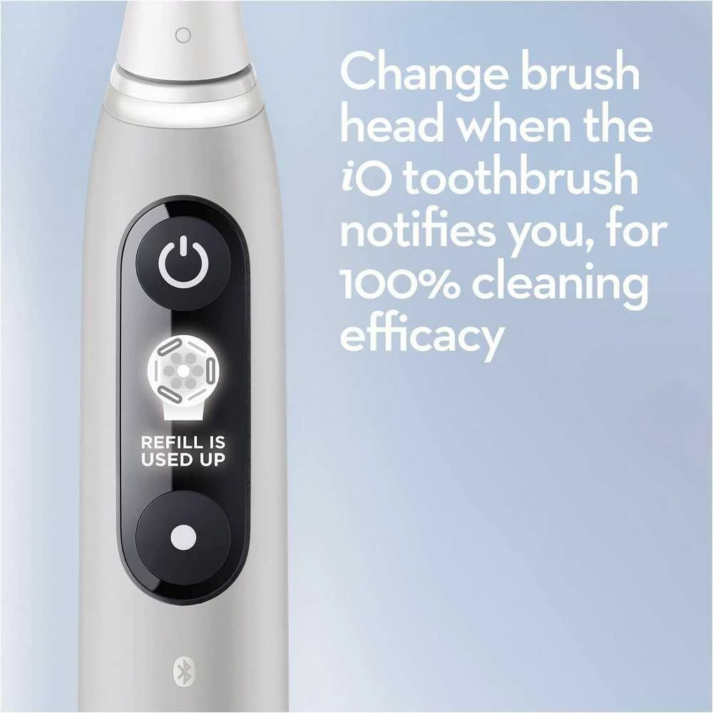 Oral-B Elektrinis dantų šepetėlis | iO6s | Įkraunamas | Suaugusiems | Šepetėlių skaičius galvutės įeina 1 | Number of teeth brushing modes 5 | Pilkas Opal