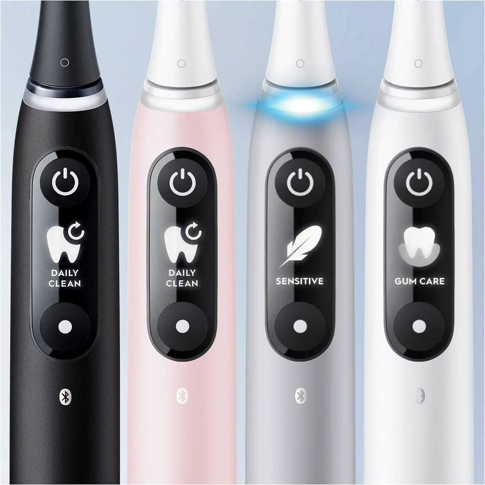 Oral-B Elektrinis dantų šepetėlis | iO6s | Įkraunamas | Suaugusiems | Šepetėlių skaičius galvutės įeina 1 | Number of teeth brushing modes 5 | Pilkas Opal