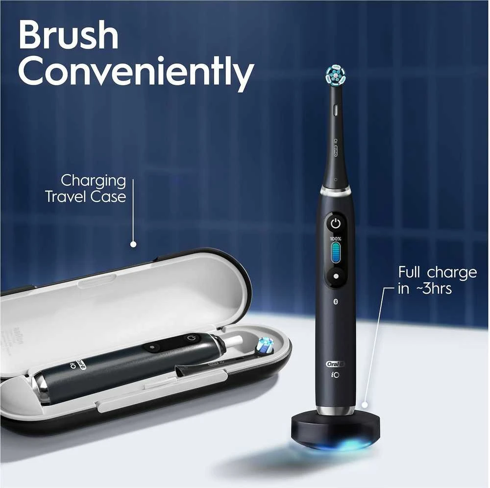 Dantų šepetėlis Oral-B iO Series 9, juoda ir rožinė