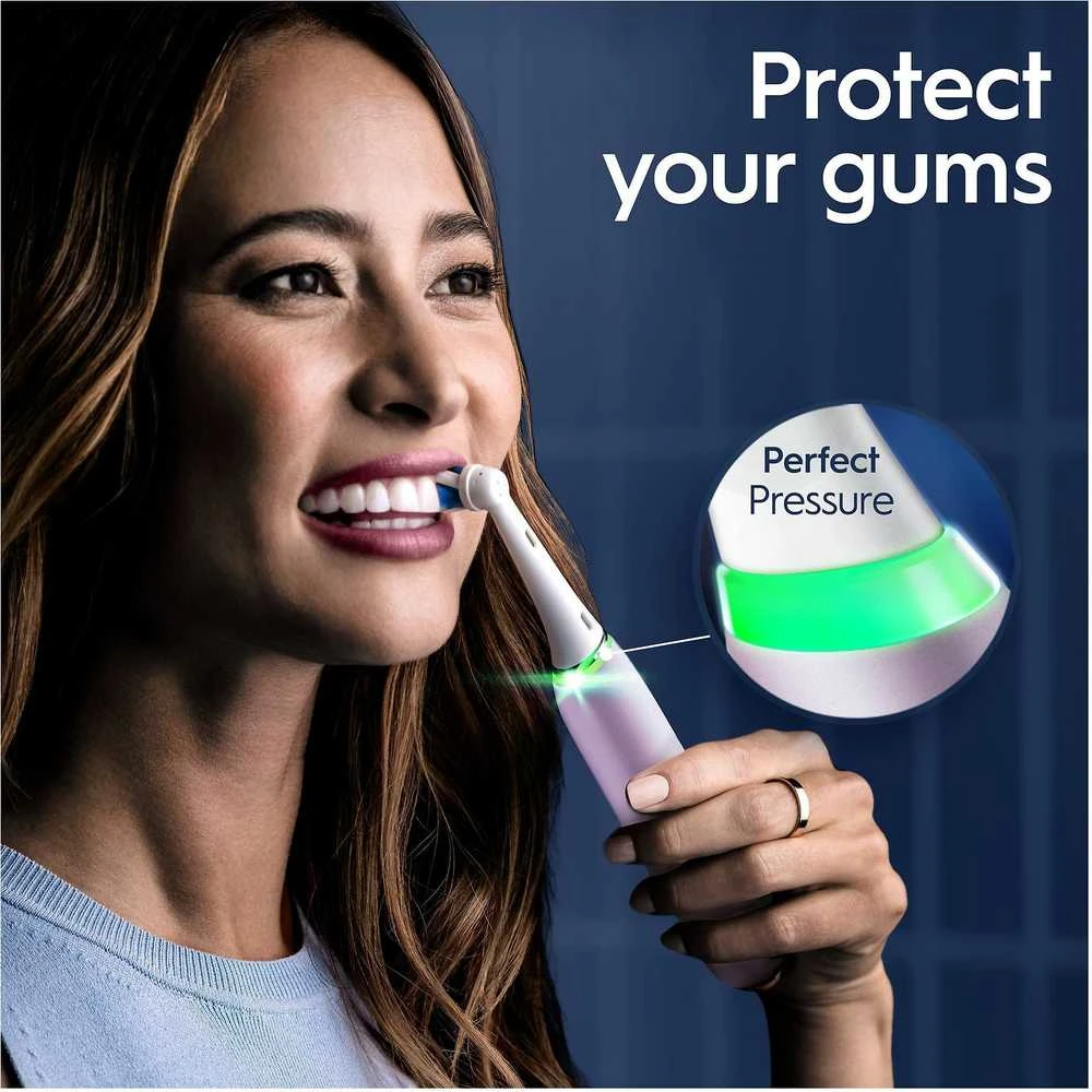 Oral-B iO Series 9s su žaliu spaudimo davikliu