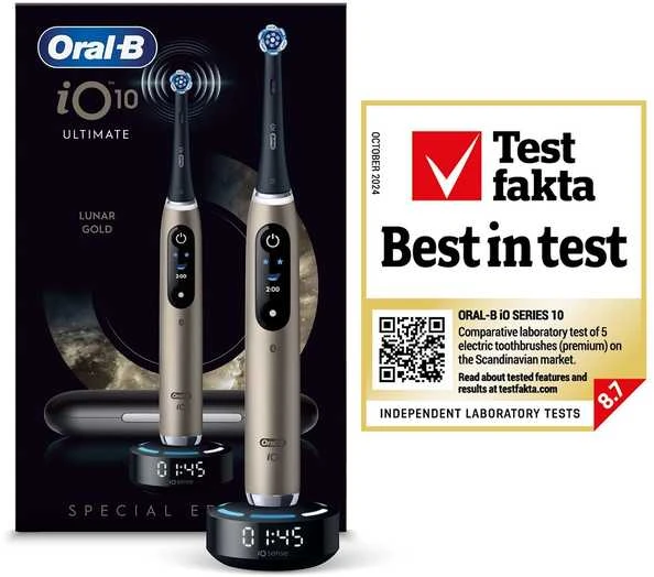 Braun Oral-B iO Lunar Gold electric dantų šepetėlis