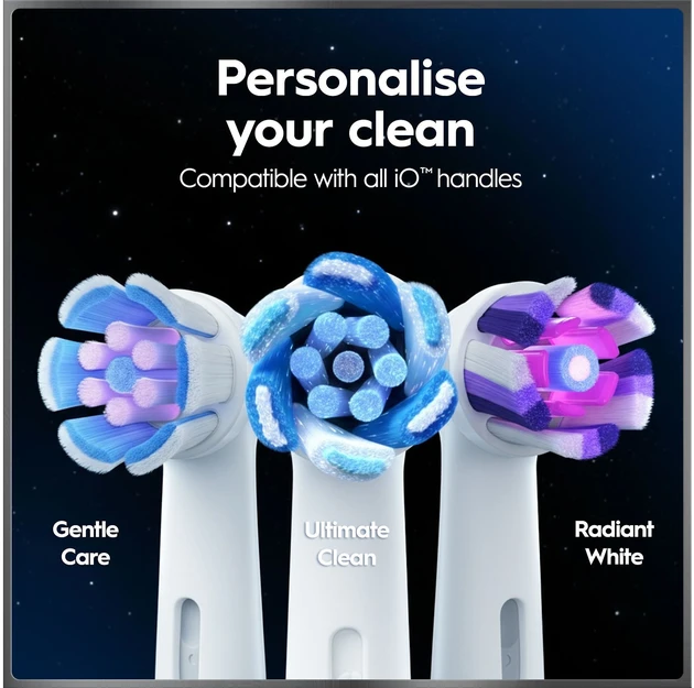 „Oral-B iO10“ elektrinis dantų šepetėlis – baltas – 1 šepetėlio galvutė, kelioninis įkrovimo dėklas