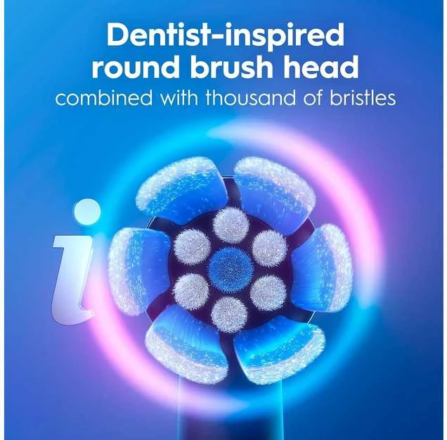 Braun Oral-B IO Series 2 Night Juodas/Calm Rožinė su 2 brush galvutės (016704)