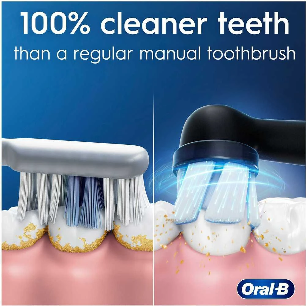Oral-B iO2 šepetėlio apnašų šalinimo palyginimas
