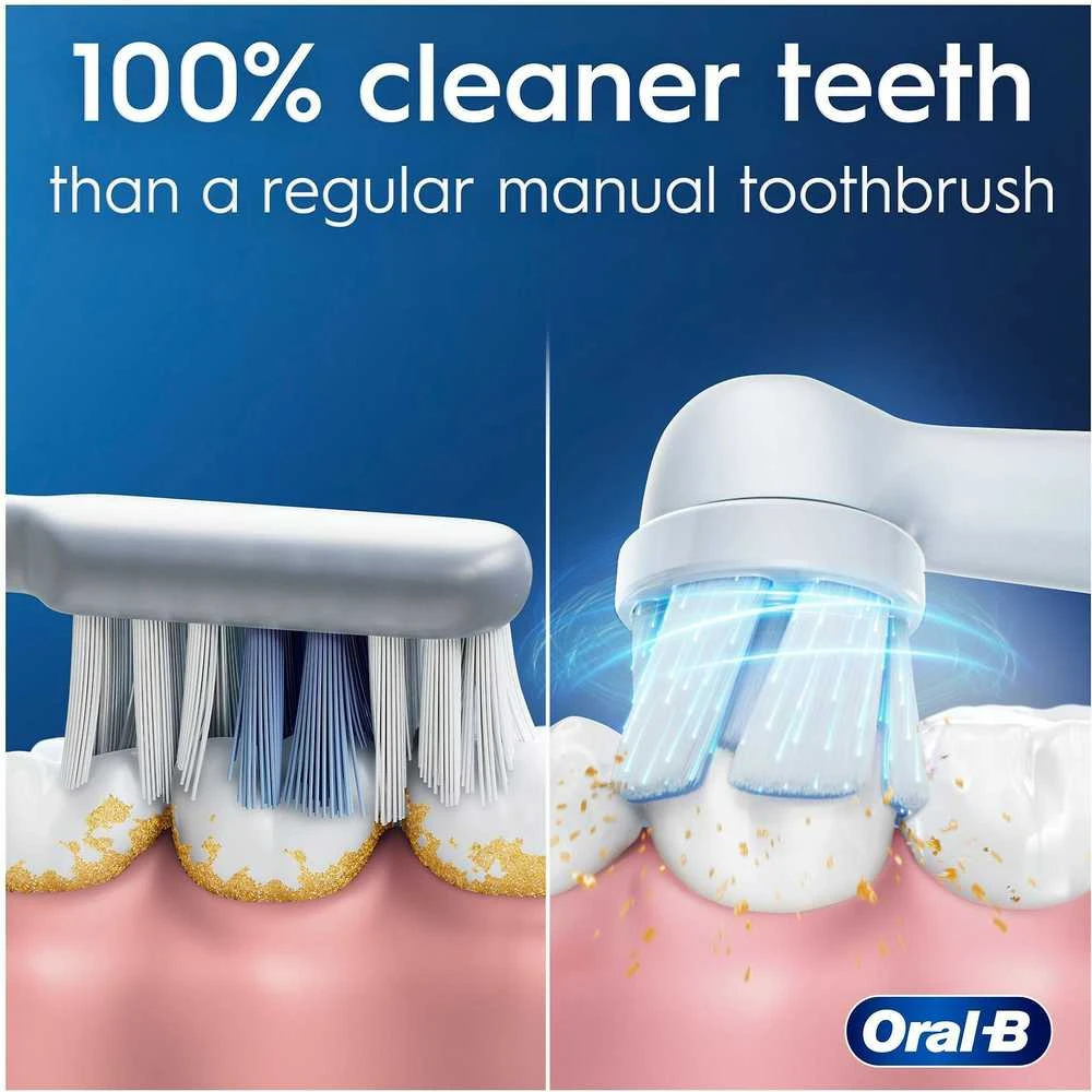 Oral-B iO2 šepetėlio valymo efektyvumo palyginimas