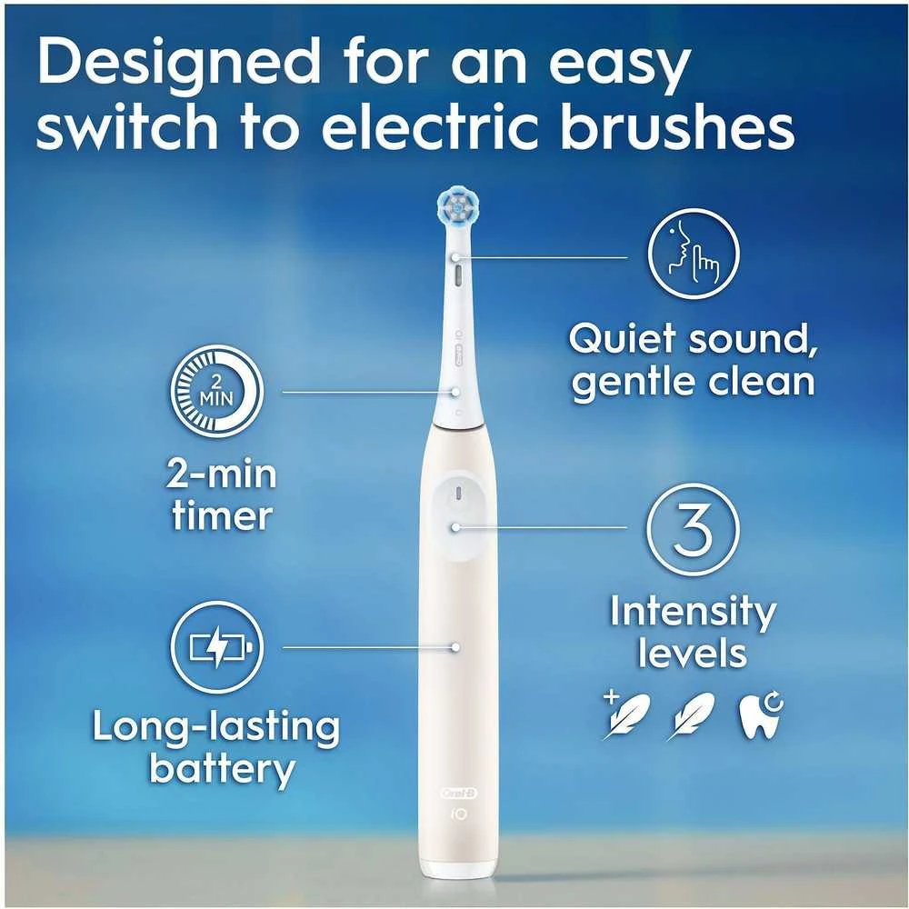 Oral-B iO2 elektrinis dantų šepetėlis, rožinės spalvos