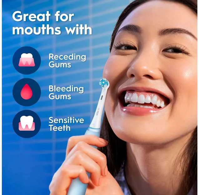 Dantų šepetėlis Oral-B iO3 sähköhammasharja, sininen + matkakotelo